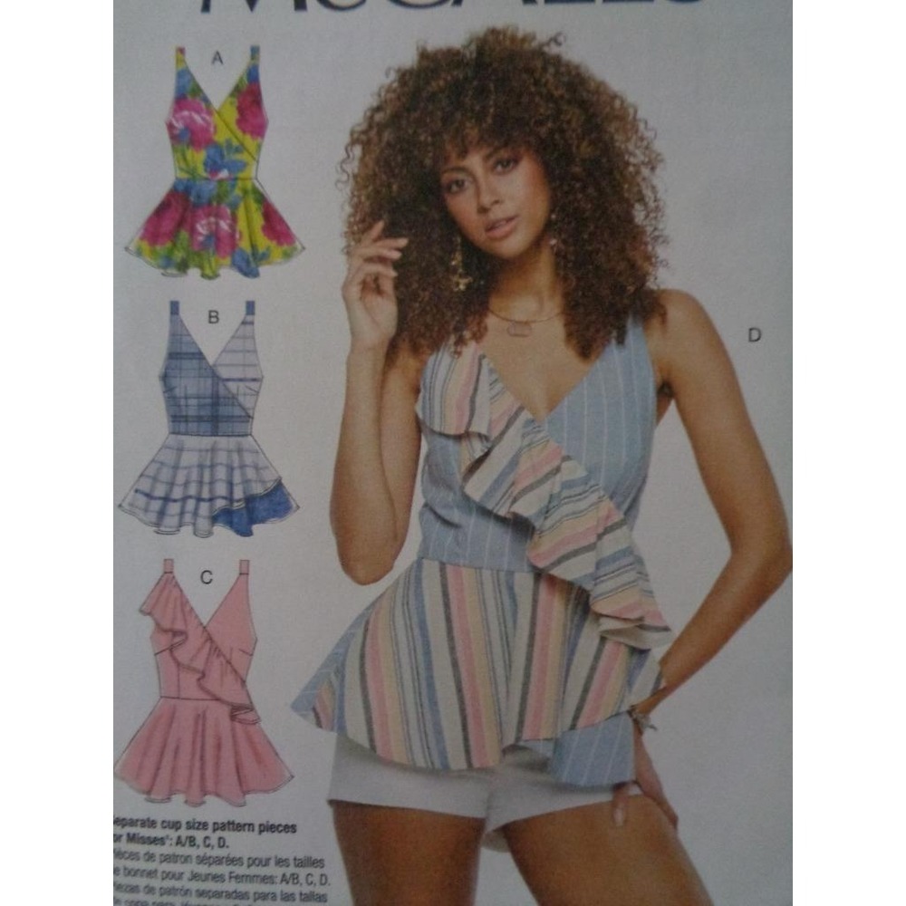 McCall's Sewing Pattern M7602 Misses' Tops 6 8 10 12 14